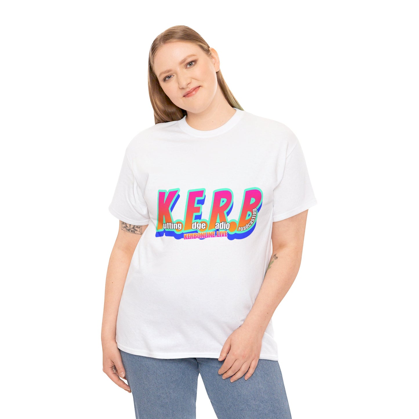 KERB Rainbow Logo Unisex Heavy Cotton Tee