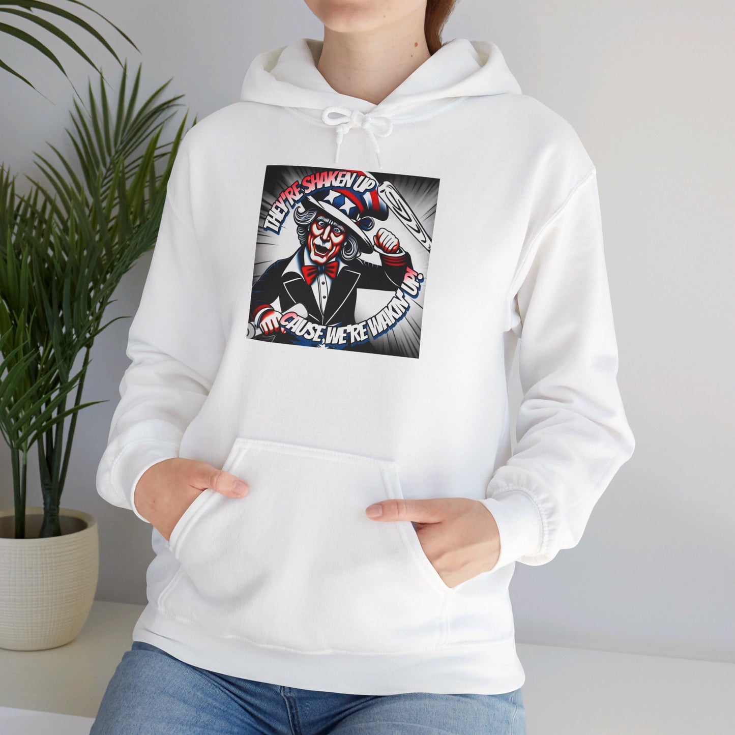 Angry Uncle Sam - Unisex Heavy Blend™ Hooded Sweatshirt