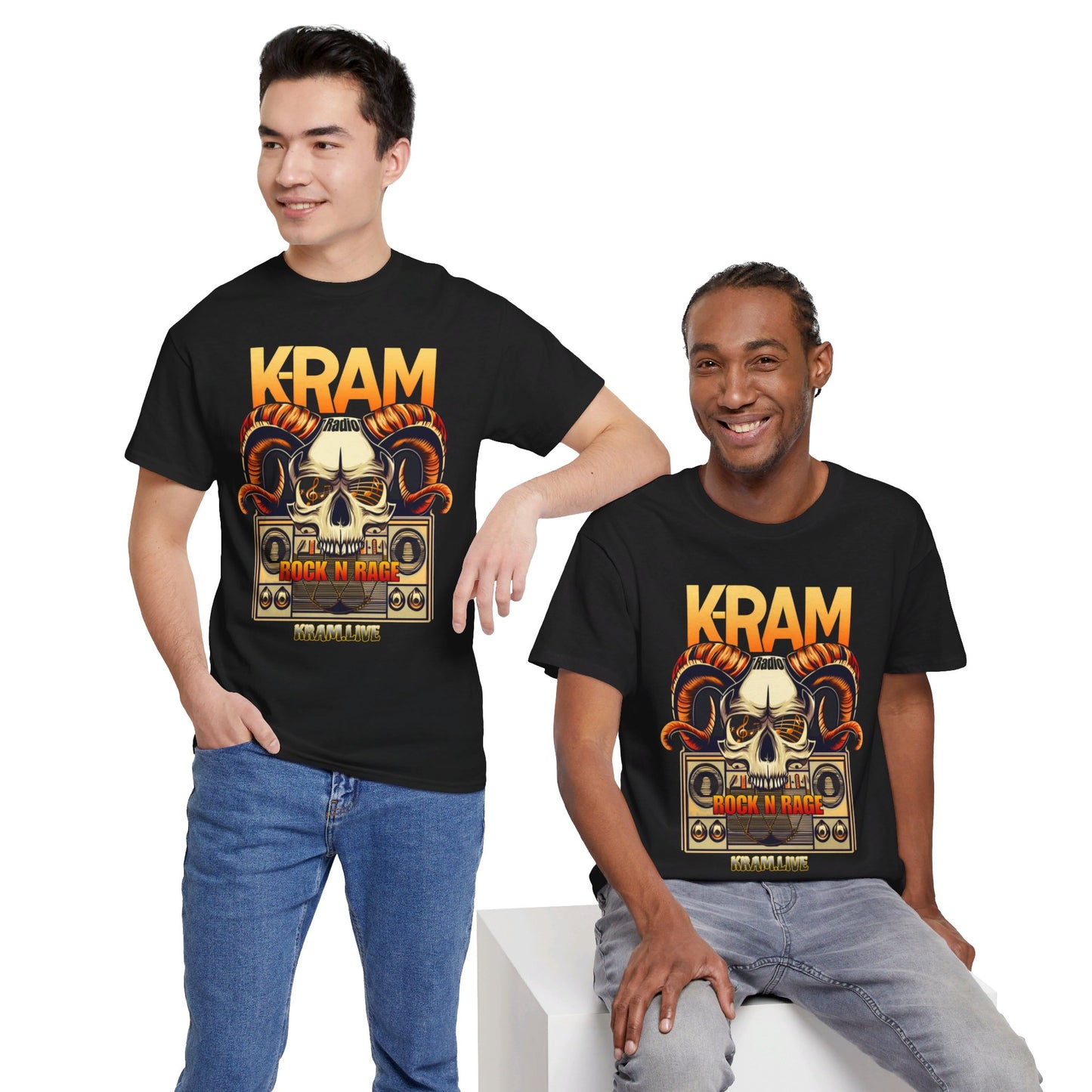 K-RAM Radio Rock N Rage Unisex Heavy Cotton Tee