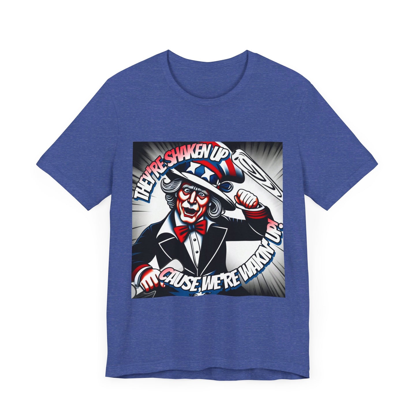 Uncle Sam is Shaking - Unisex Jersey Short Sleeve Tee