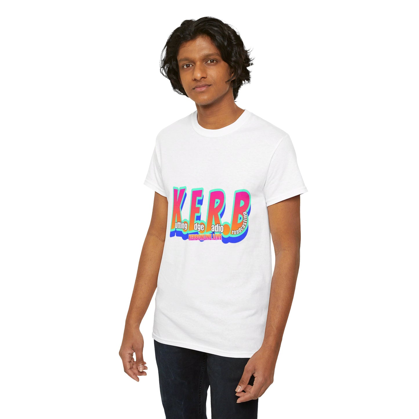 KERB Rainbow Logo Unisex Heavy Cotton Tee