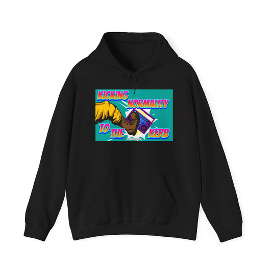 KERB Kicking Normality to the KERB -Unisex Heavy Blend™ Hooded Sweatshirt