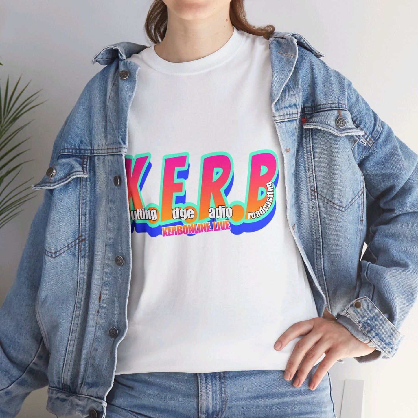 KERB Rainbow Logo Unisex Heavy Cotton Tee