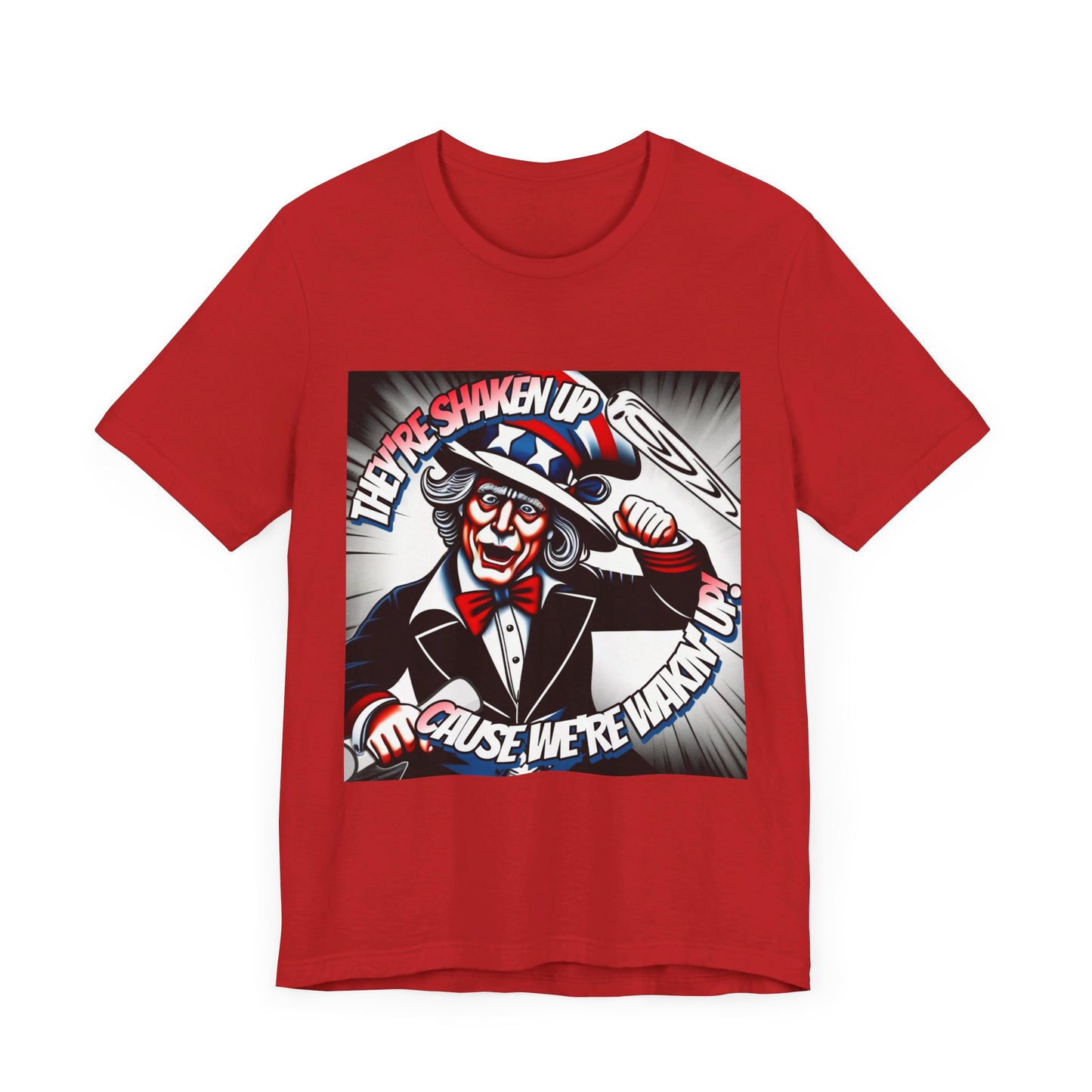 Uncle Sam is Shaking - Unisex Jersey Short Sleeve Tee