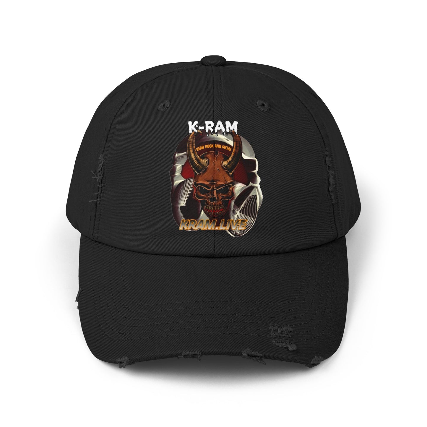 K-RAM Unisex Distressed Cap