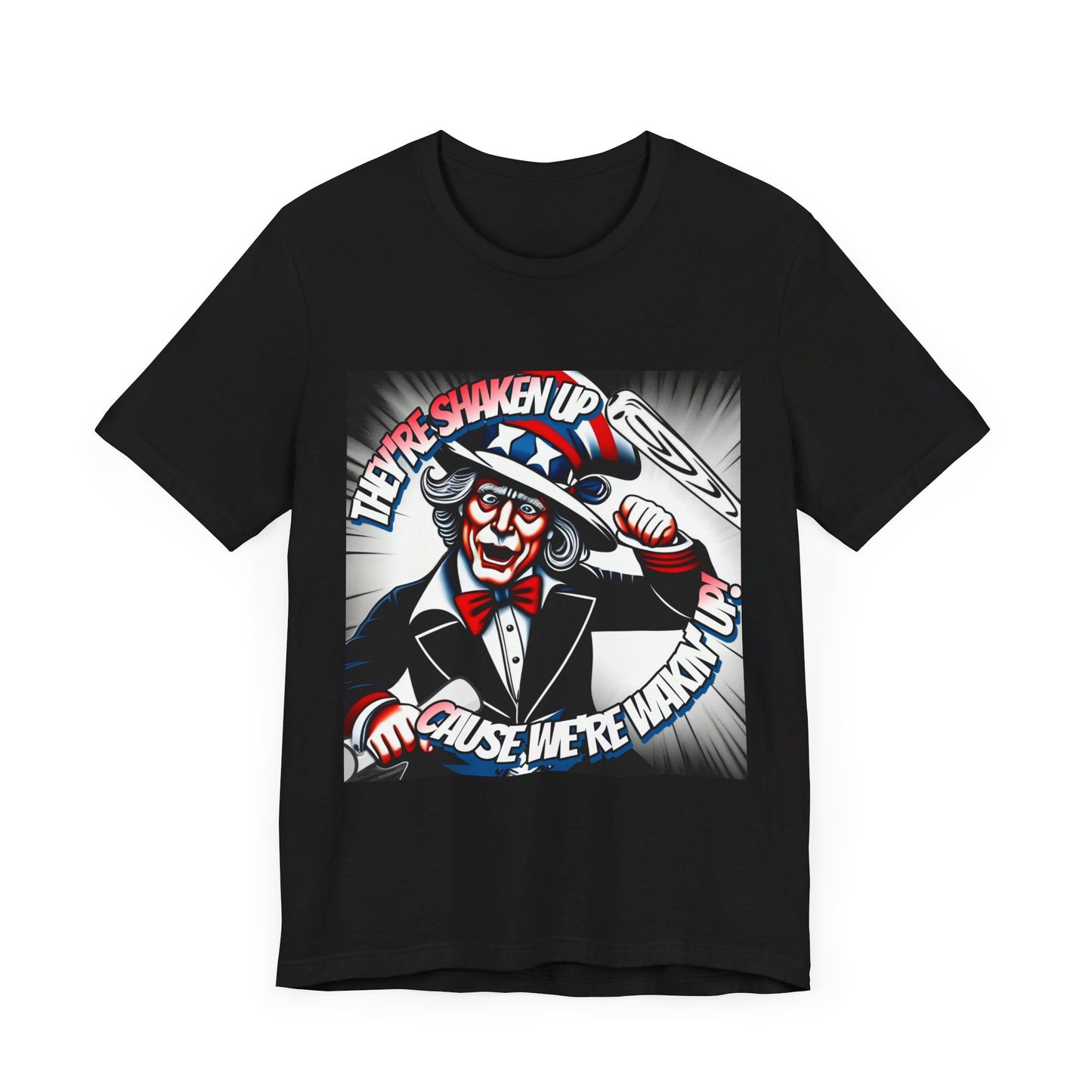 Uncle Sam is Shaking - Unisex Jersey Short Sleeve Tee