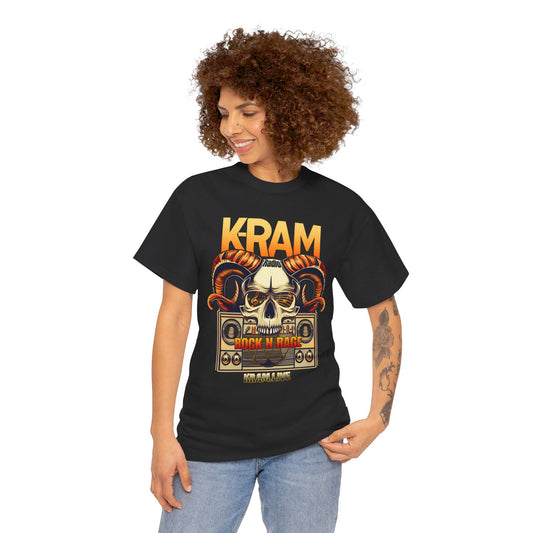 K-RAM Radio Rock N Rage Unisex Heavy Cotton Tee