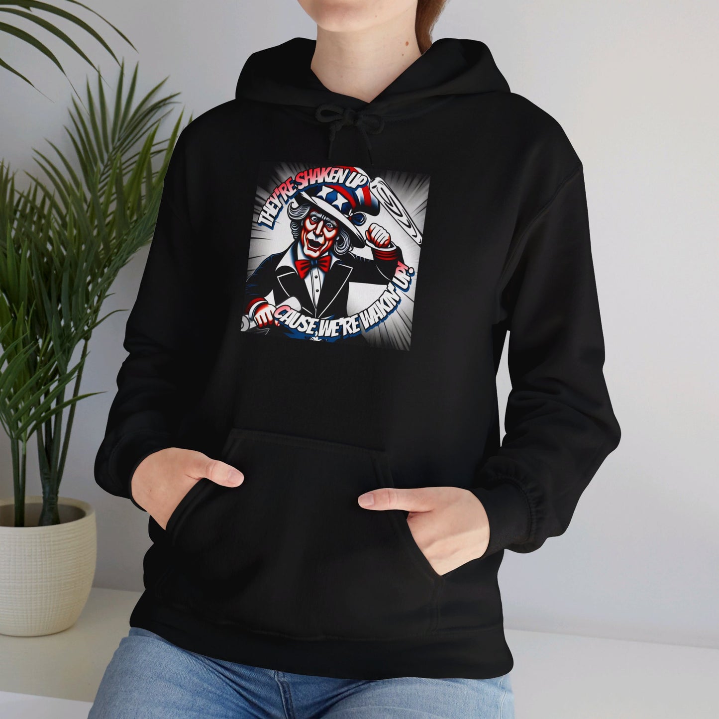 Angry Uncle Sam - Unisex Heavy Blend™ Hooded Sweatshirt