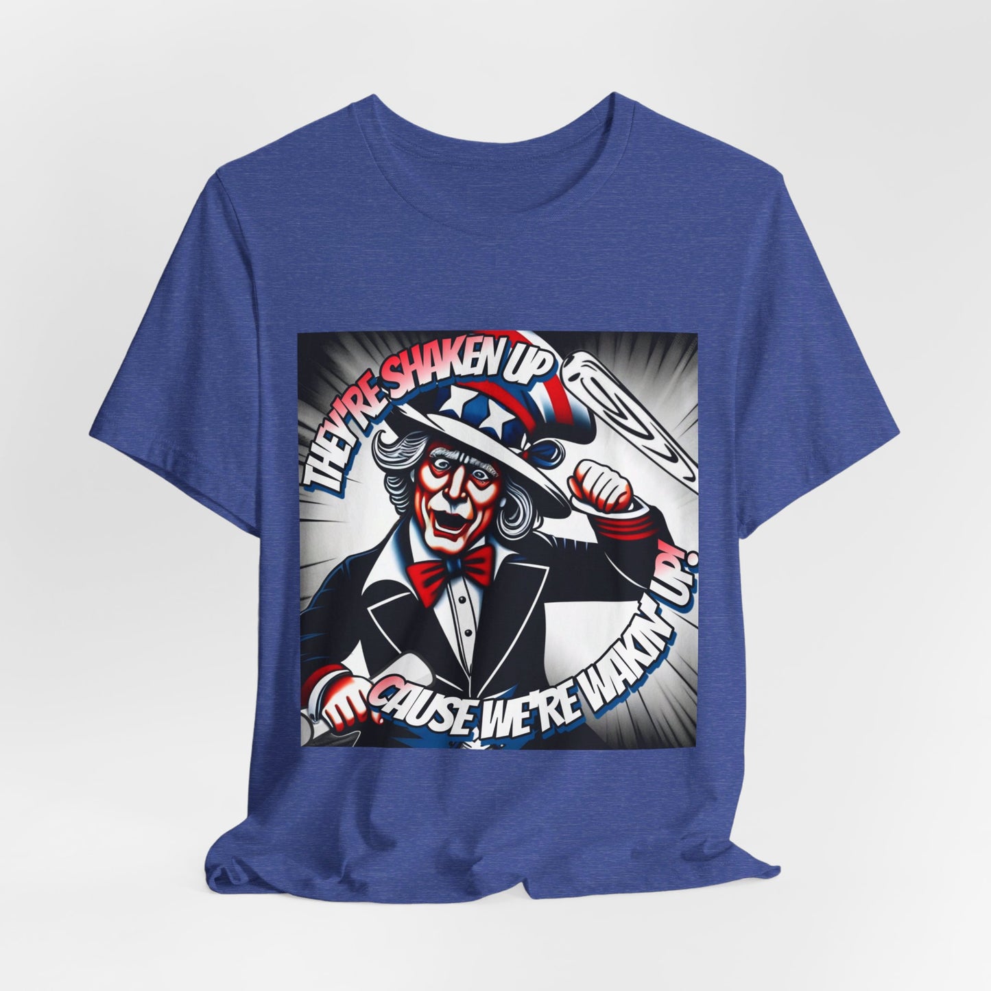 Uncle Sam is Shaking - Unisex Jersey Short Sleeve Tee