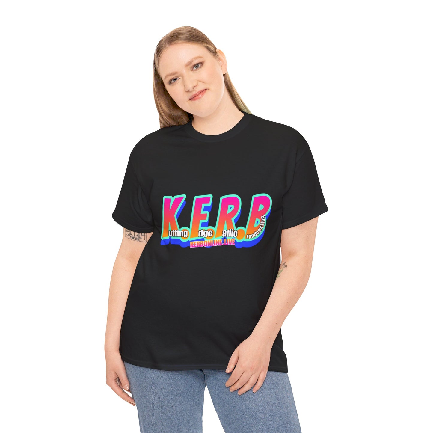 KERB Rainbow Logo Unisex Heavy Cotton Tee