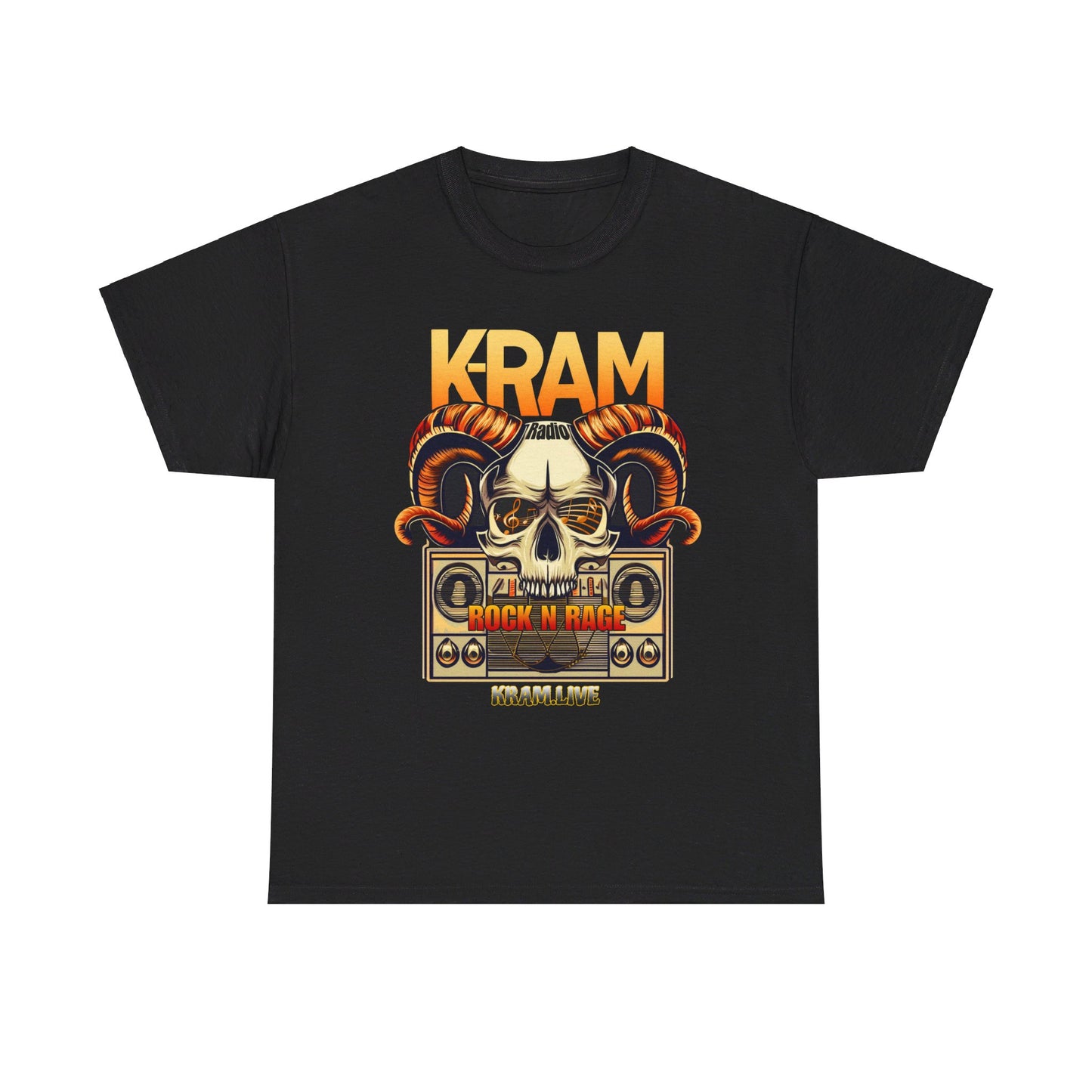 K-RAM Radio Rock N Rage Unisex Heavy Cotton Tee