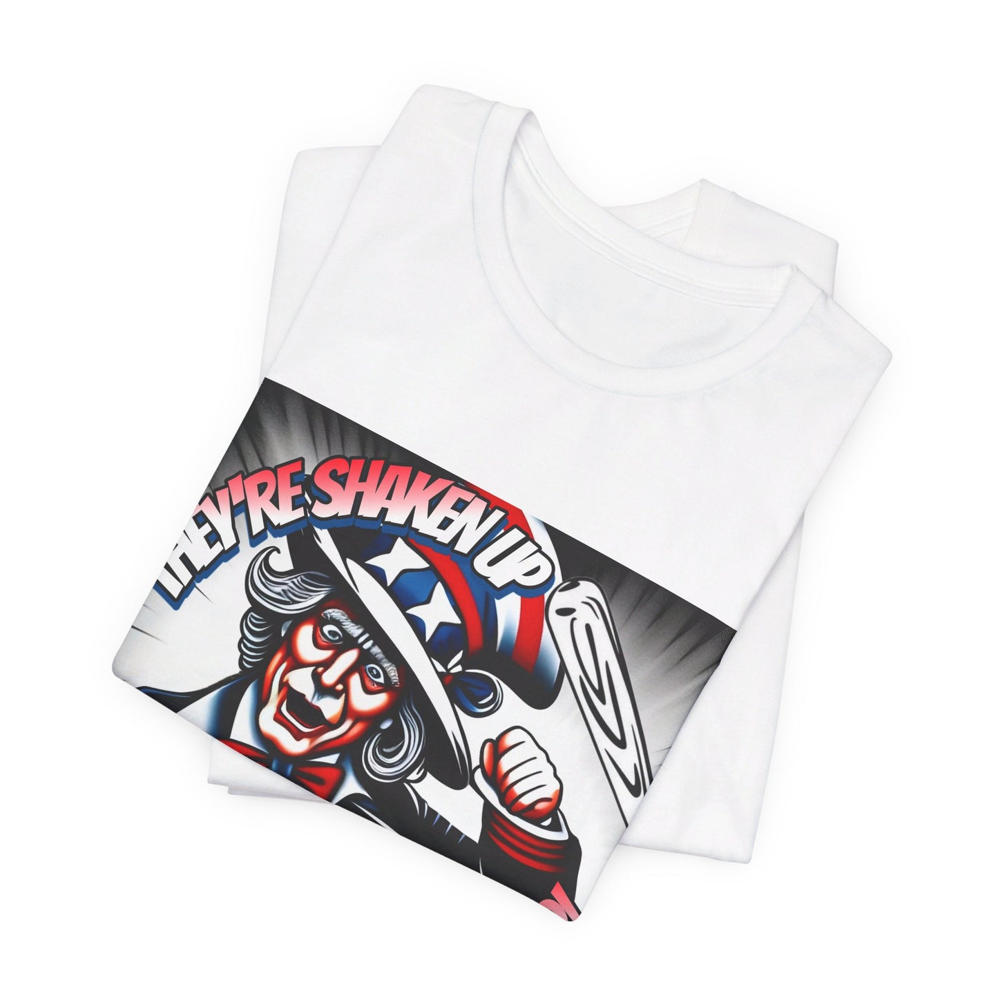 Uncle Sam is Shaking - Unisex Jersey Short Sleeve Tee