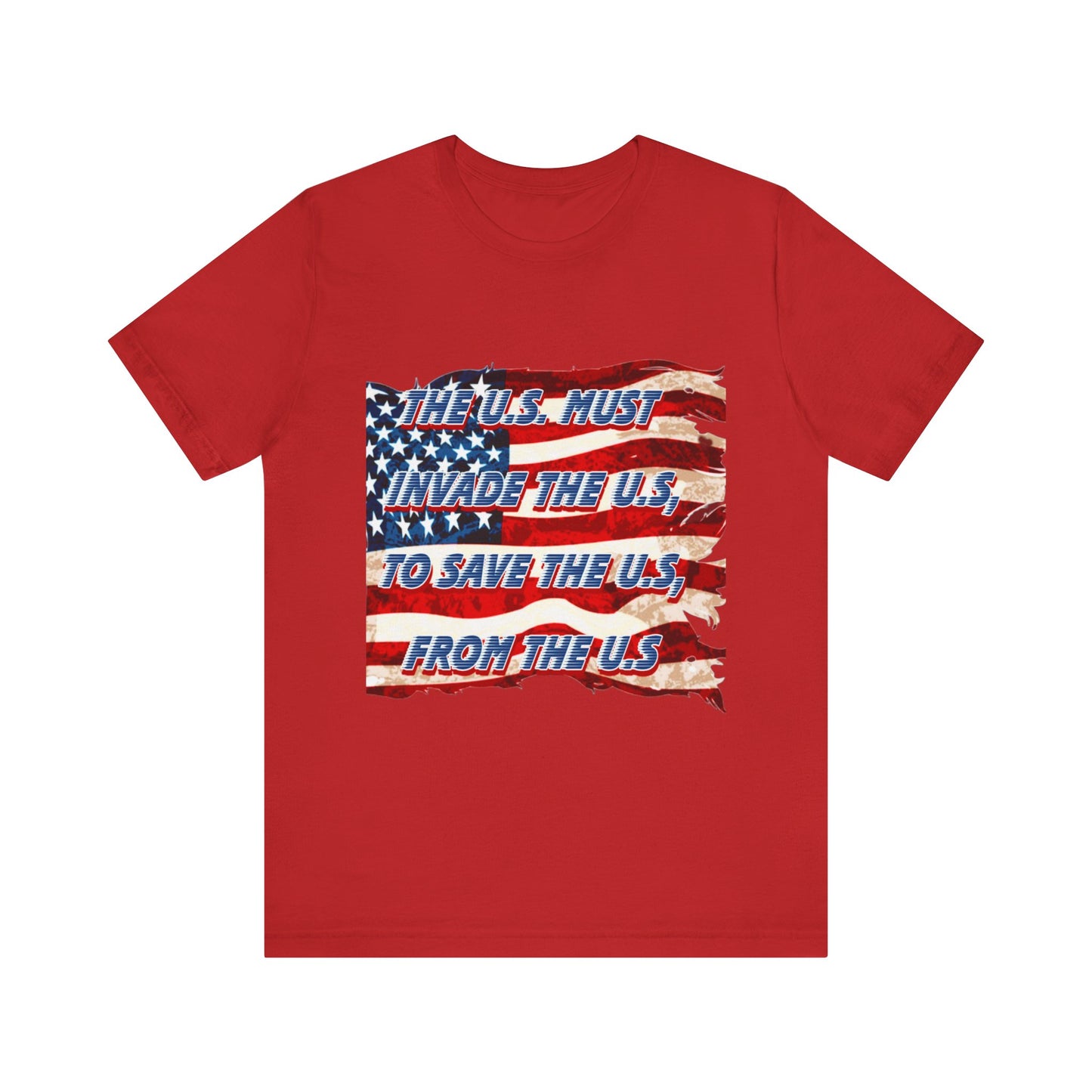 Save the USA from Itself - Unisex Jersey Short Sleeve Tee