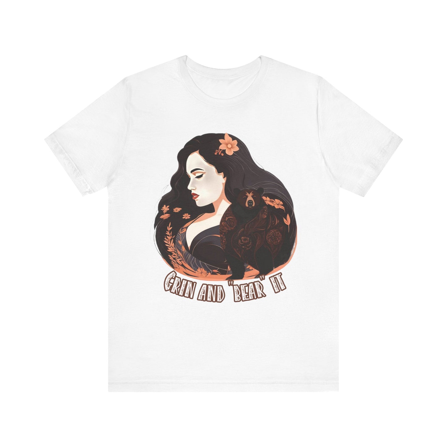 Grin and Bear It - Unisex Jersey Short Sleeve Tee