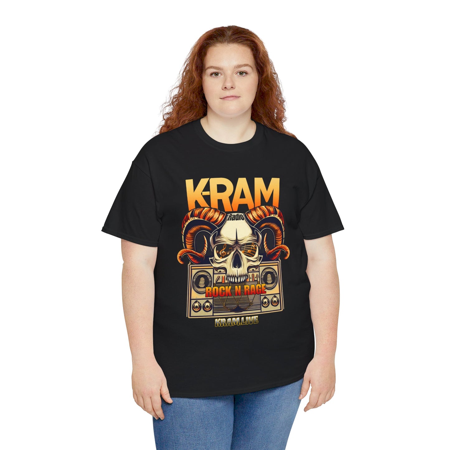 K-RAM Radio Rock N Rage Unisex Heavy Cotton Tee