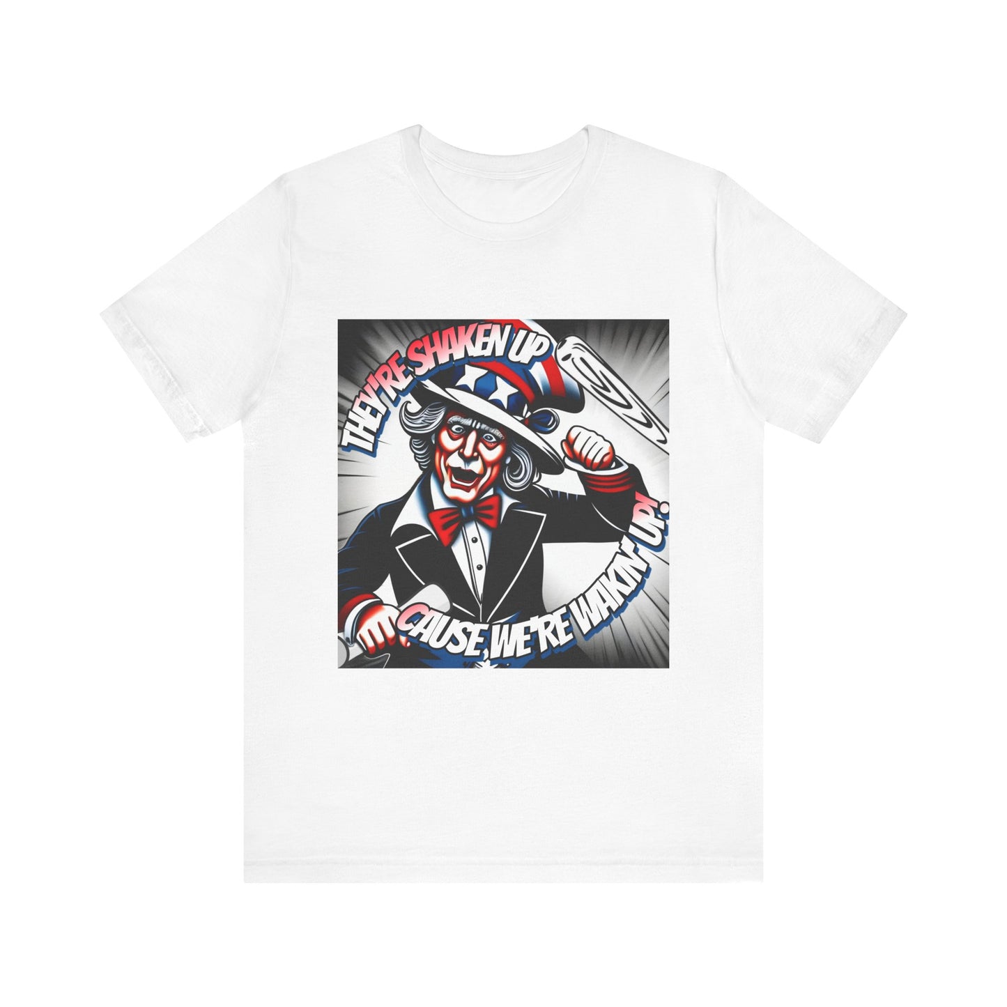 Uncle Sam is Shaking - Unisex Jersey Short Sleeve Tee