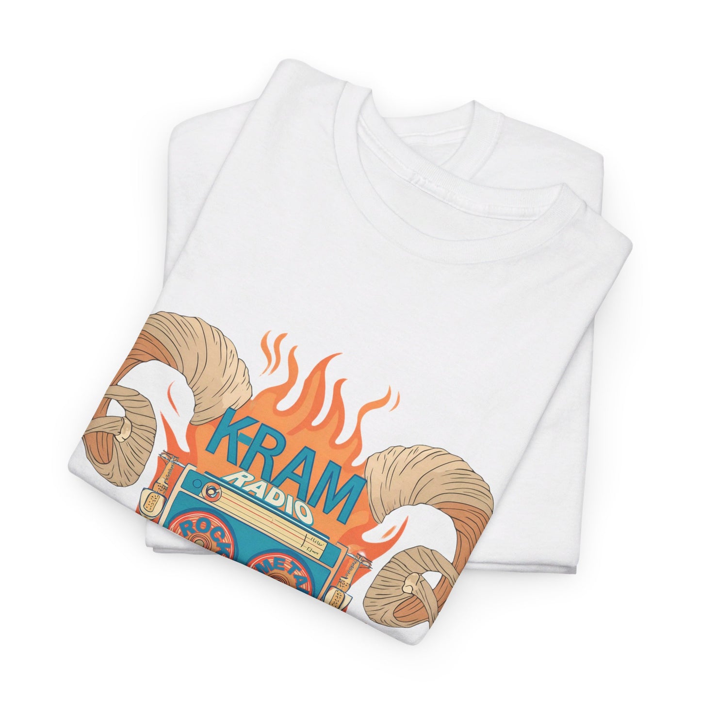 K-RAM Radio Music Ram Unisex Heavy Cotton Tee