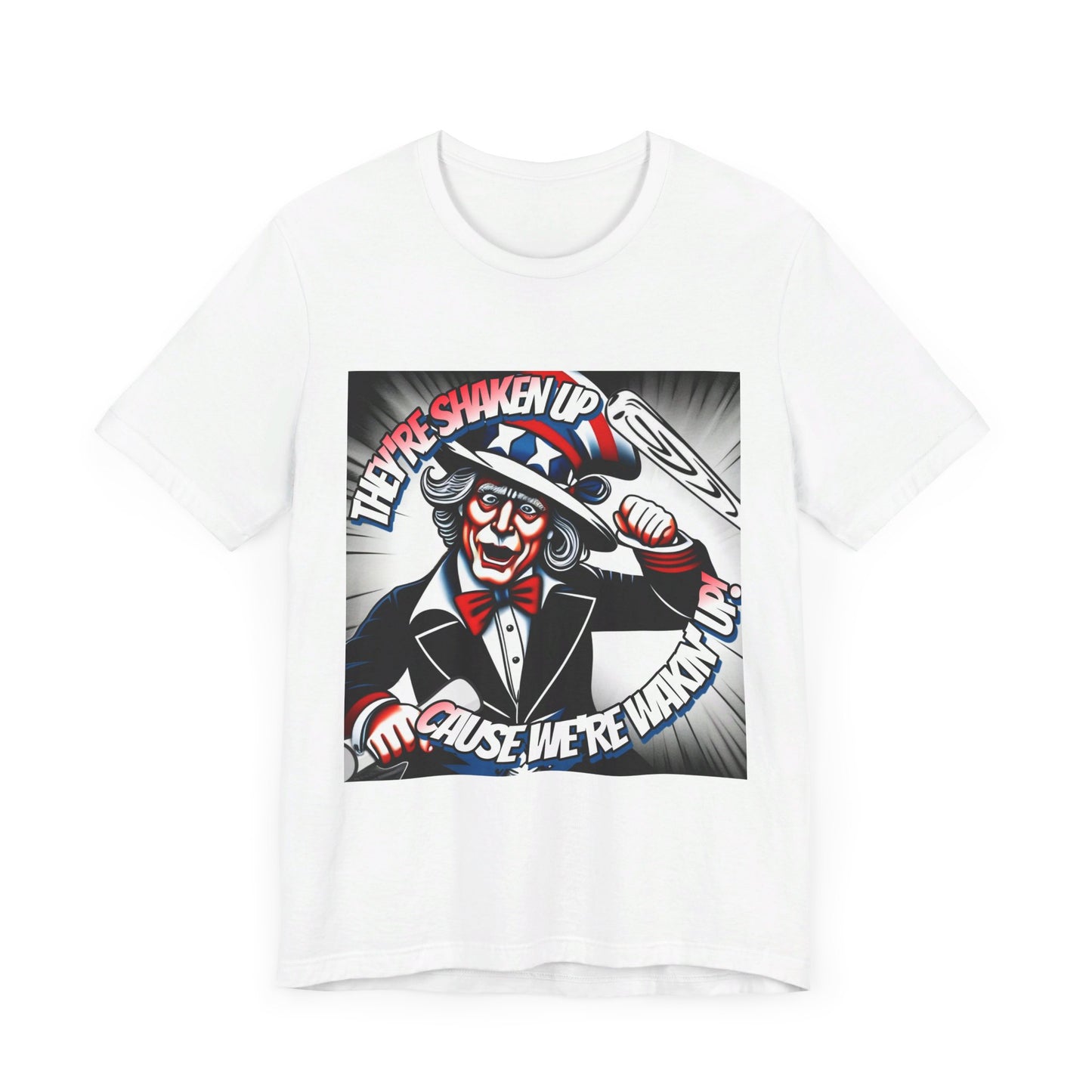 Uncle Sam is Shaking - Unisex Jersey Short Sleeve Tee