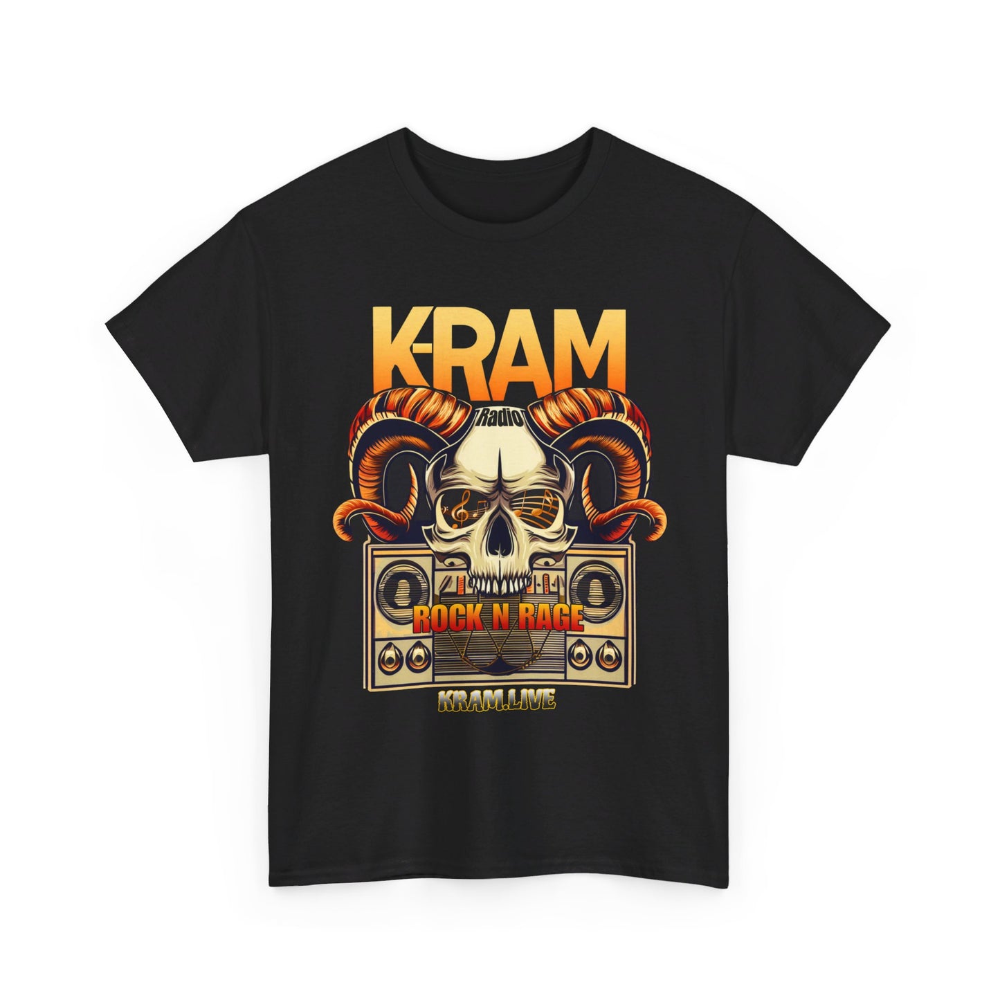 K-RAM Radio Rock N Rage Unisex Heavy Cotton Tee