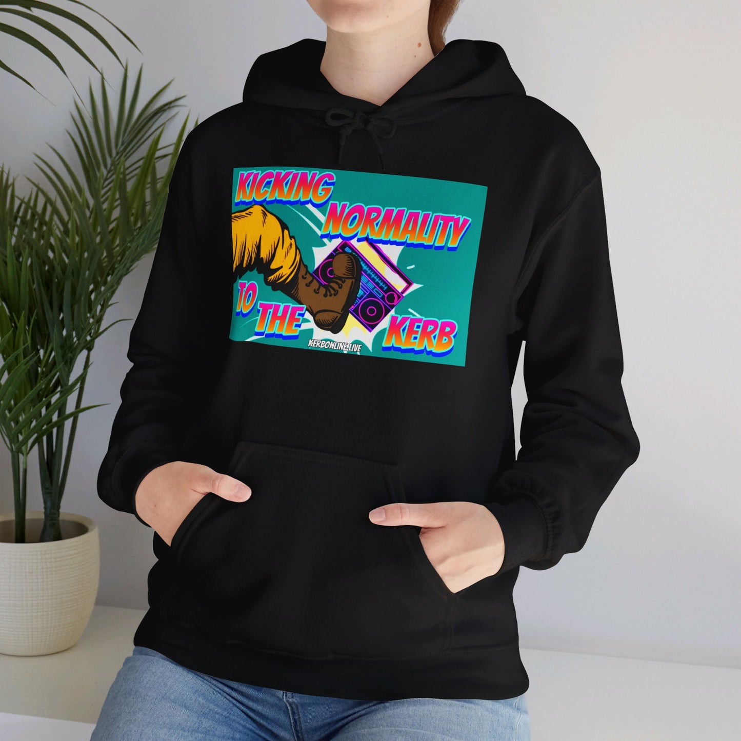 KERB Kicking Normality to the KERB -Unisex Heavy Blend™ Hooded Sweatshirt