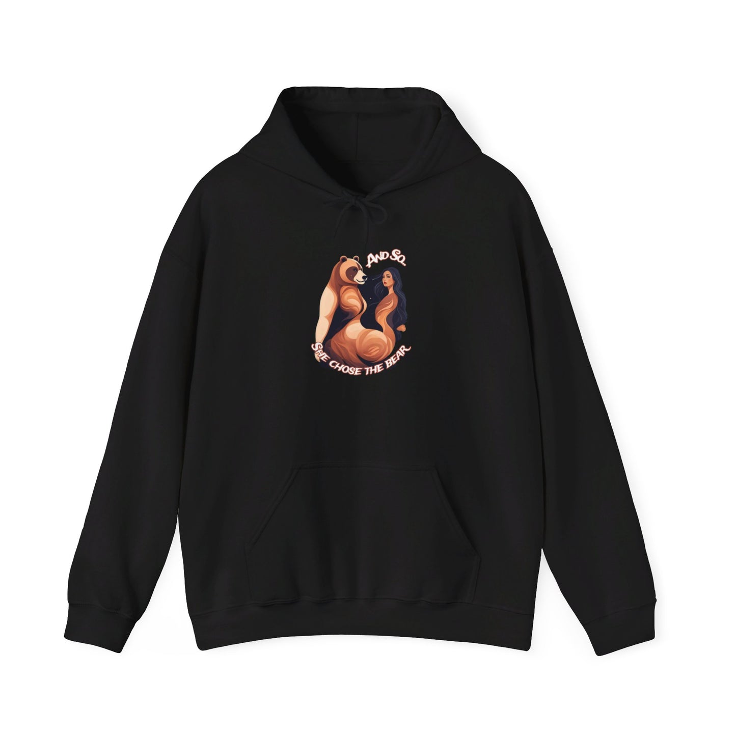 And So She Chose the Bear - Unisex Heavy Blend™ Hooded Sweatshirt