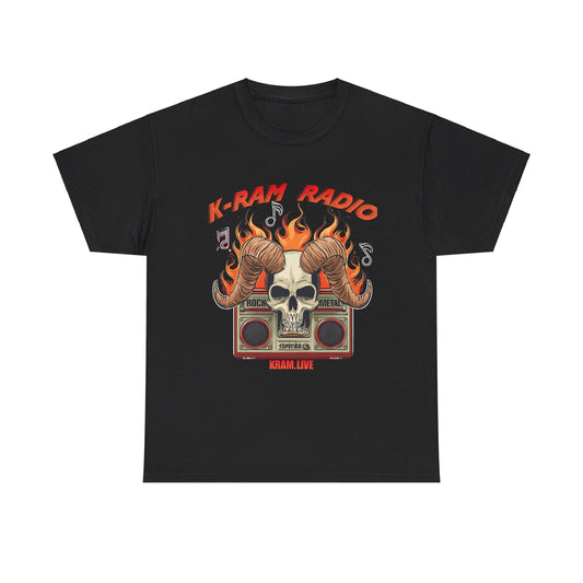 K-RAM Radio Horns of Fire Unisex Heavy Cotton Tee