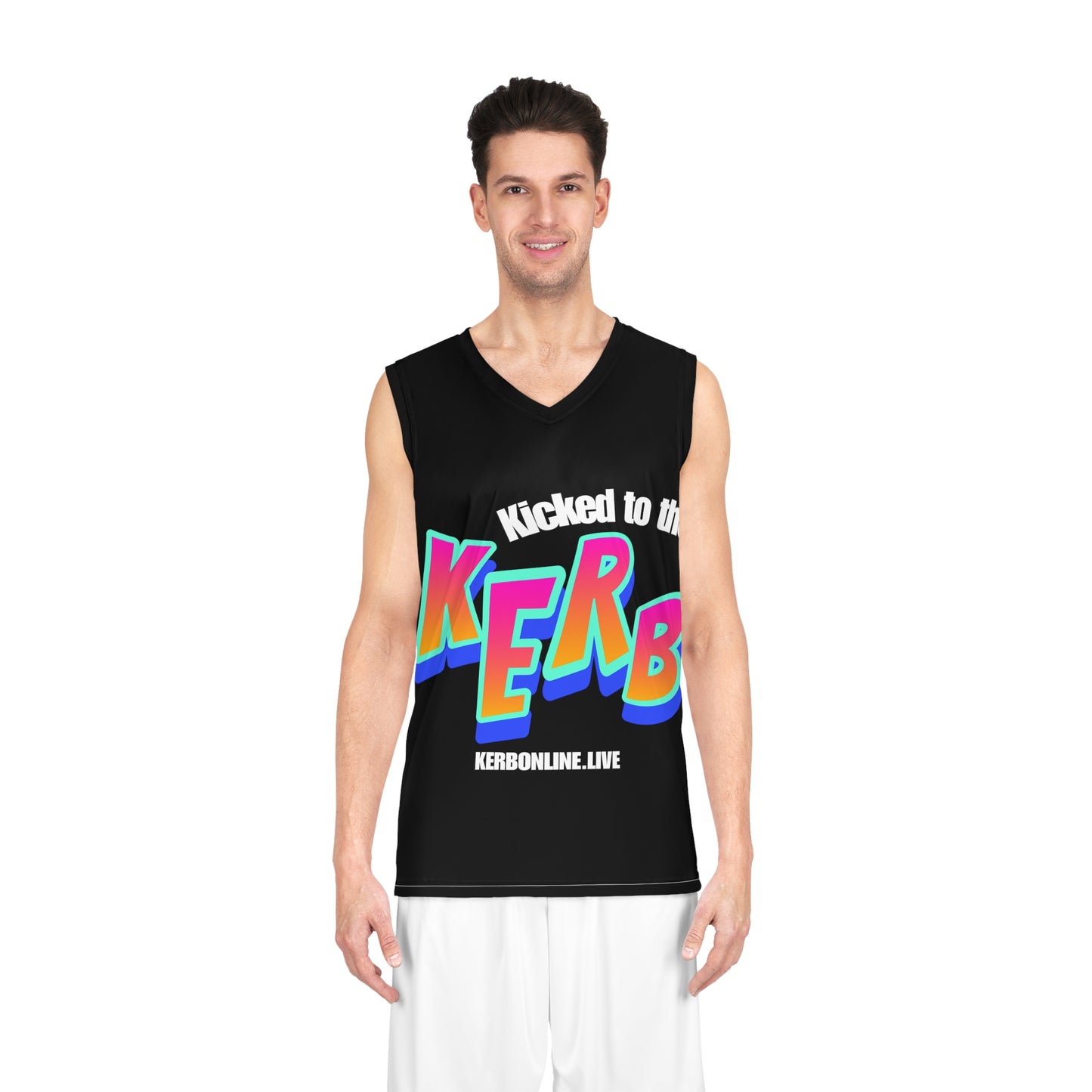 Kicked to the KERB Basketball Jersey (AOP)