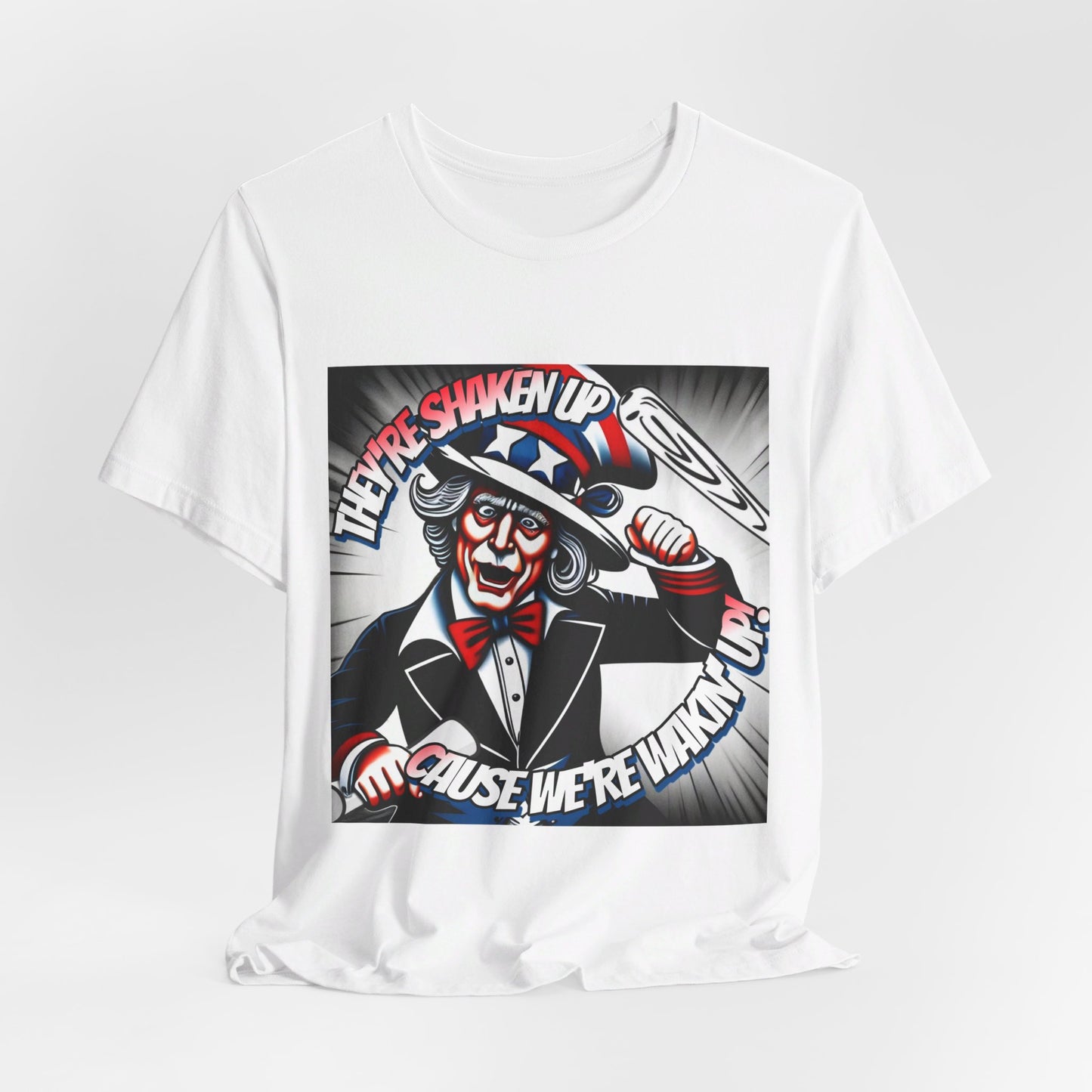 Uncle Sam is Shaking - Unisex Jersey Short Sleeve Tee