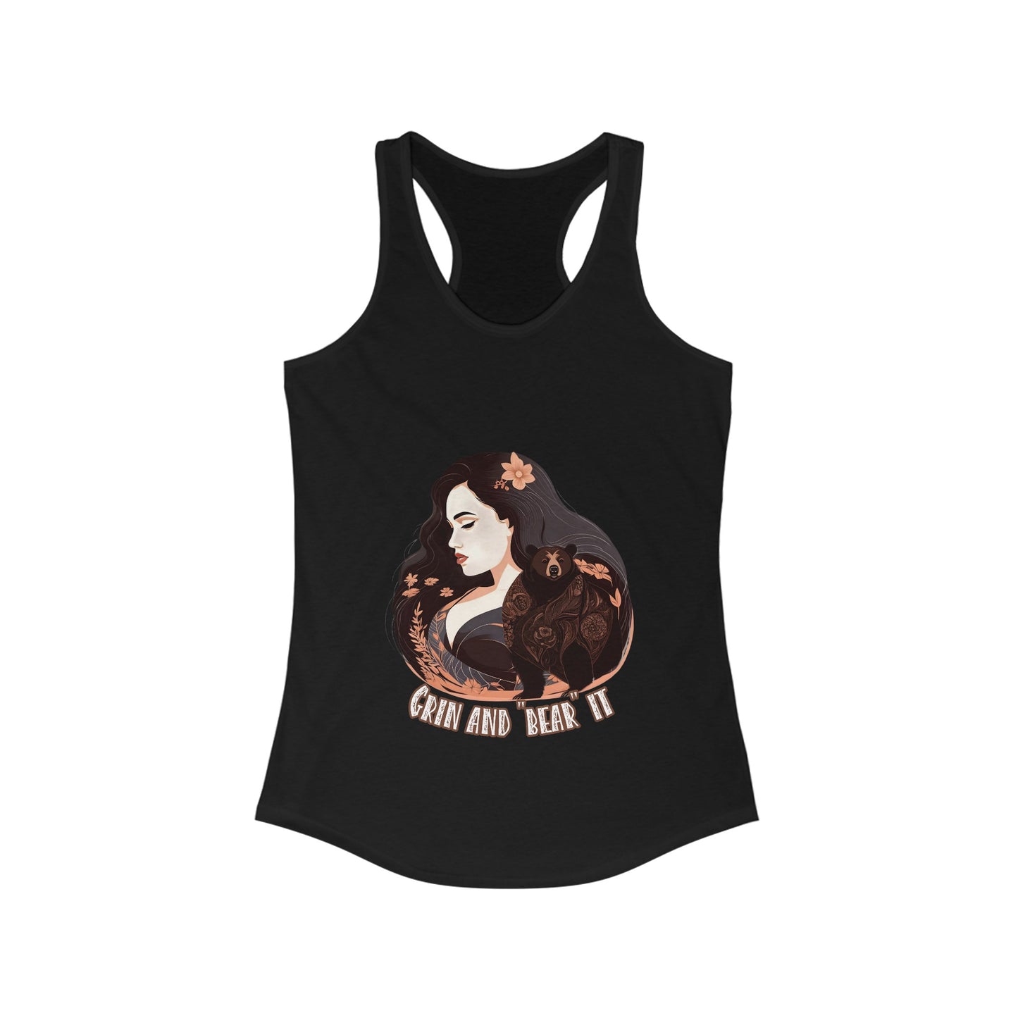 Grin and Bear It - Women's Ideal Racerback Tank