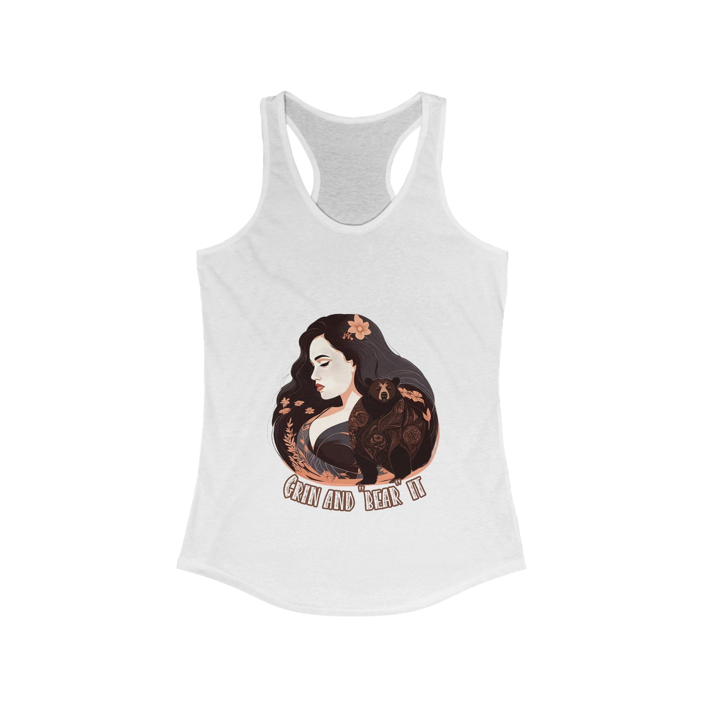 Grin and Bear It - Women's Ideal Racerback Tank