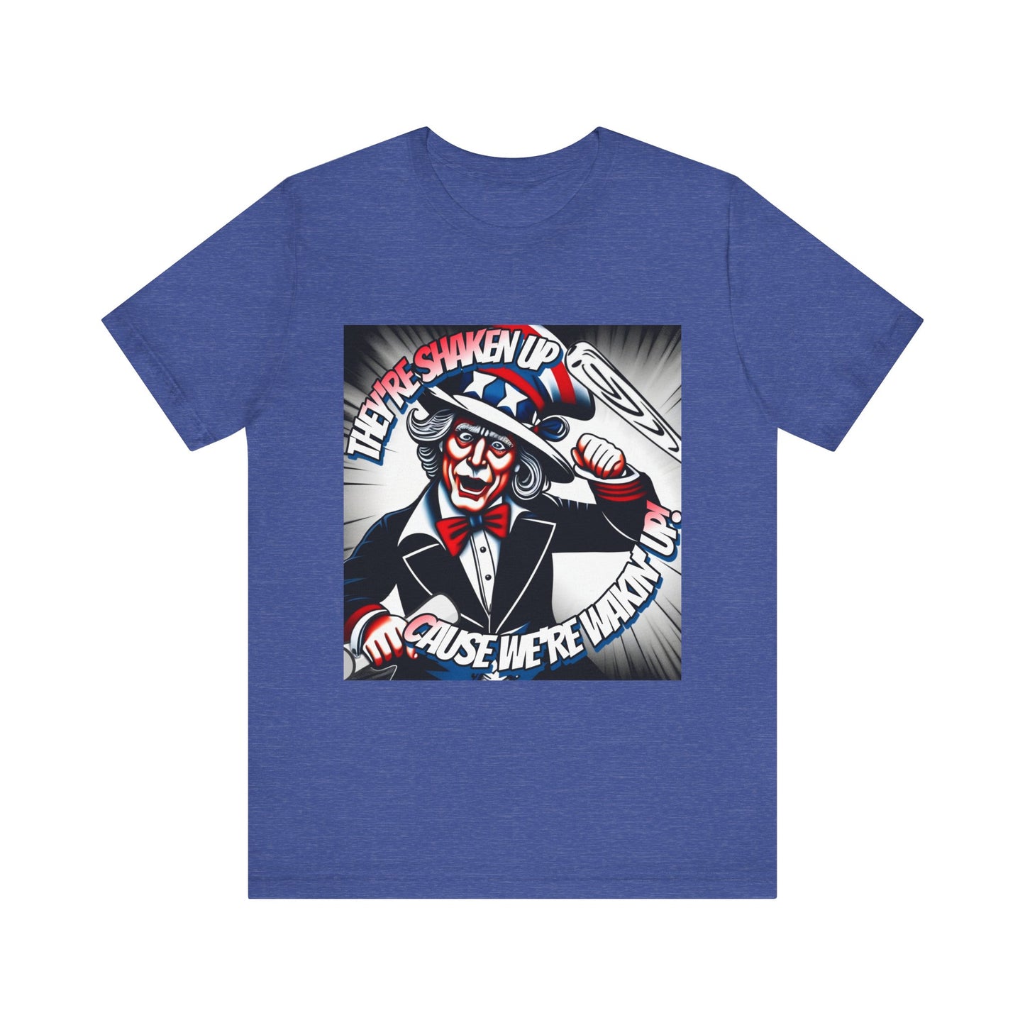 Uncle Sam is Shaking - Unisex Jersey Short Sleeve Tee