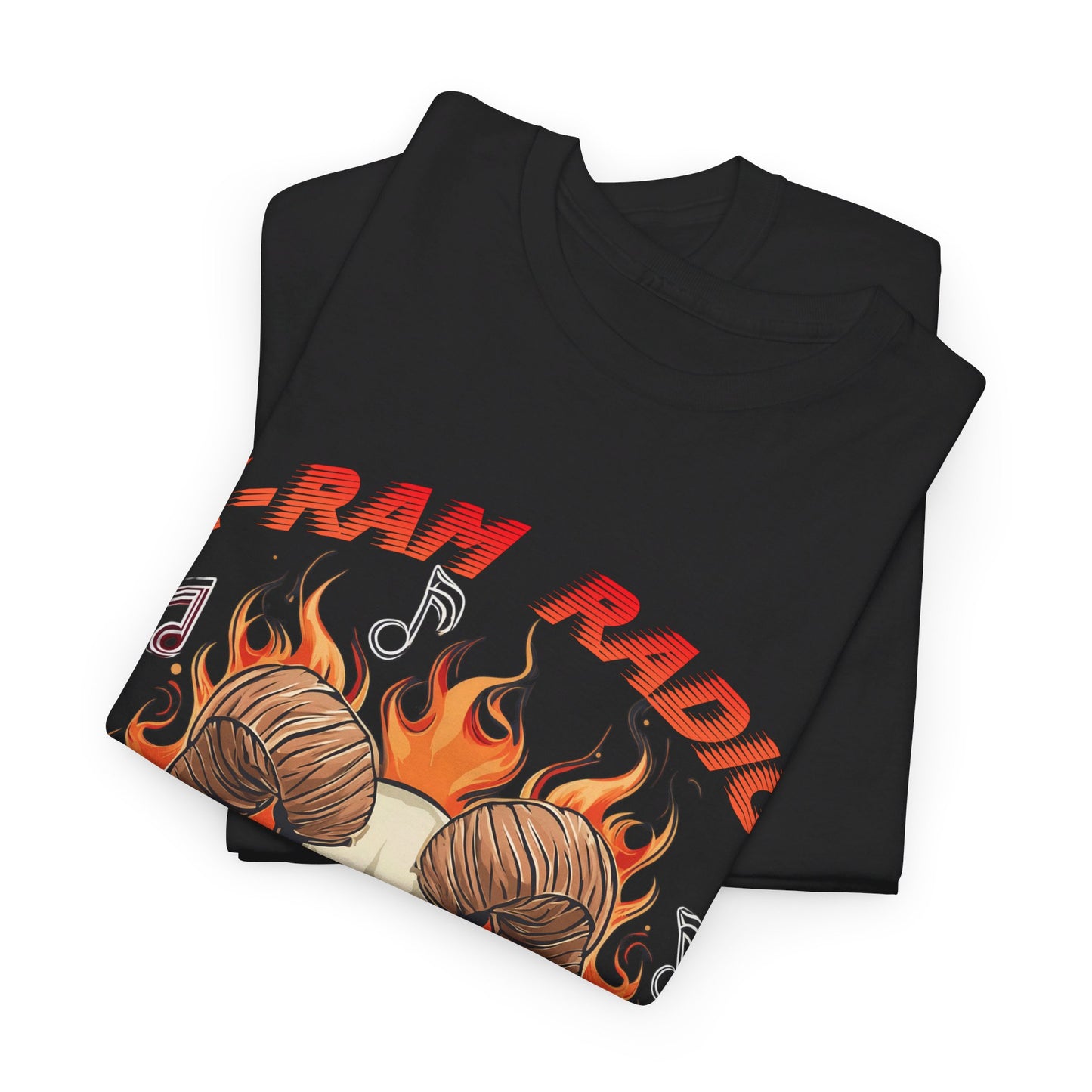 K-RAM Radio Horns of Fire Unisex Heavy Cotton Tee