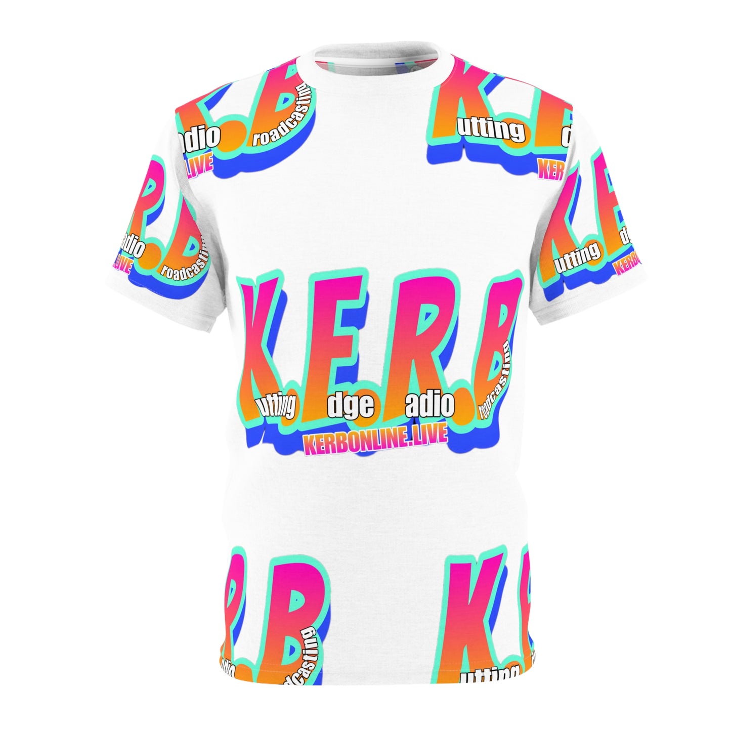 KERB Block Logo Unisex Cut & Sew Tee (AOP)