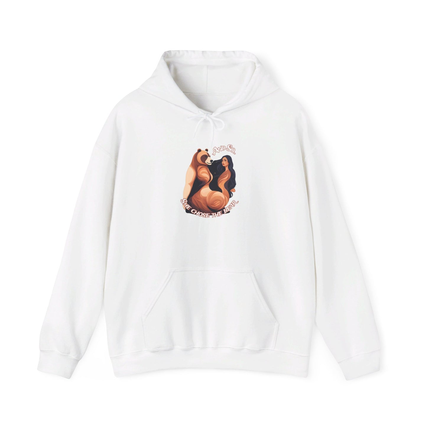 And So She Chose the Bear - Unisex Heavy Blend™ Hooded Sweatshirt