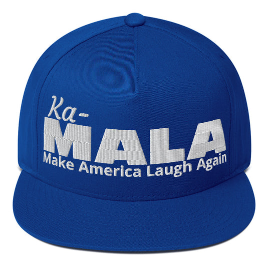 Ka-MALA Make America Laugh Again Flat Bill Cap