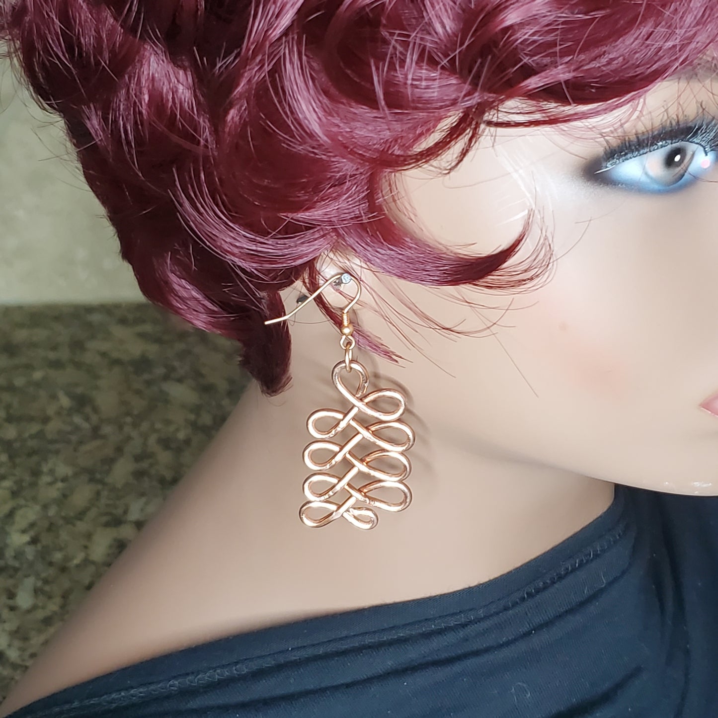 Wired Up By Mileeva Lattice Earrings